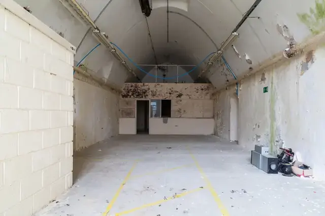 Casemate chamber perspective with period masonry